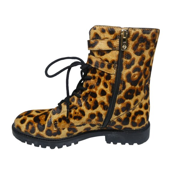 Antonio Melani BERTILLI Leopard Print Calf Boots Size 8M - Picture 4 of 10